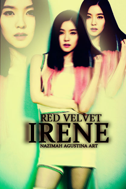 IRENE bae red velvet pink mystery cover art simple by nazimah agustina